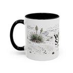 White Sands National Park Coffee Mug | New Mexico Desert Sand Dunes Gift | Accent Color Ceramic 11oz 15oz