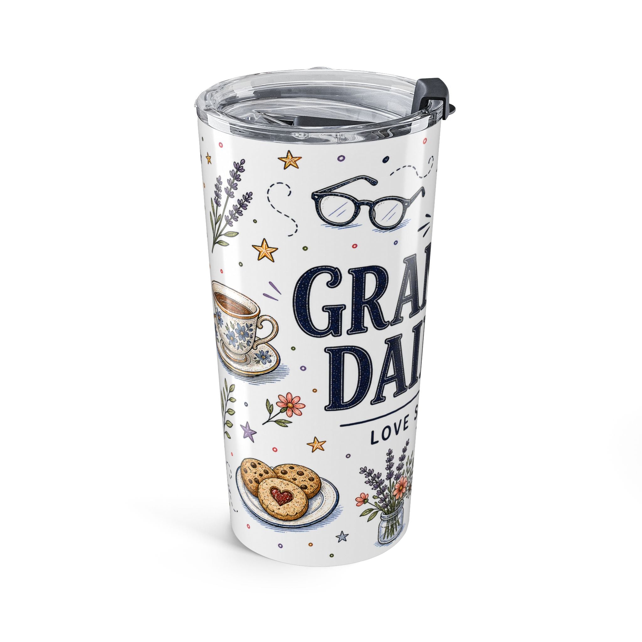 Grandma Daily Sip 20oz Tumbler | Grandma Gift | Insulated Stainless Steel Travel Cup