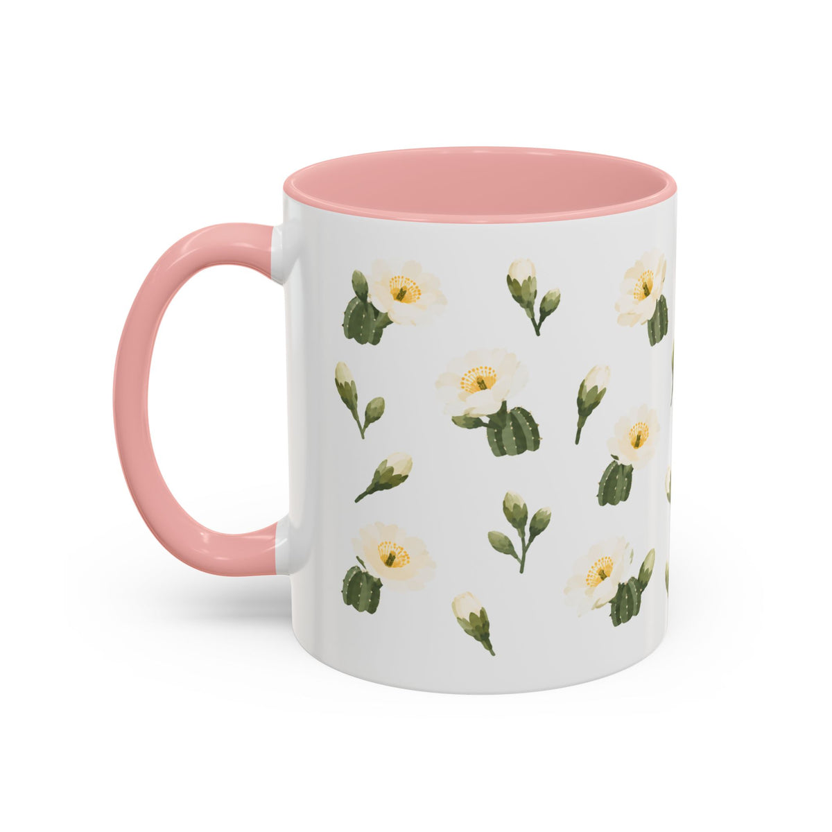 Arizona Saguaro cactus blossom Mug, State Flower Floral Coffee Cup, 11oz Botanical Gift