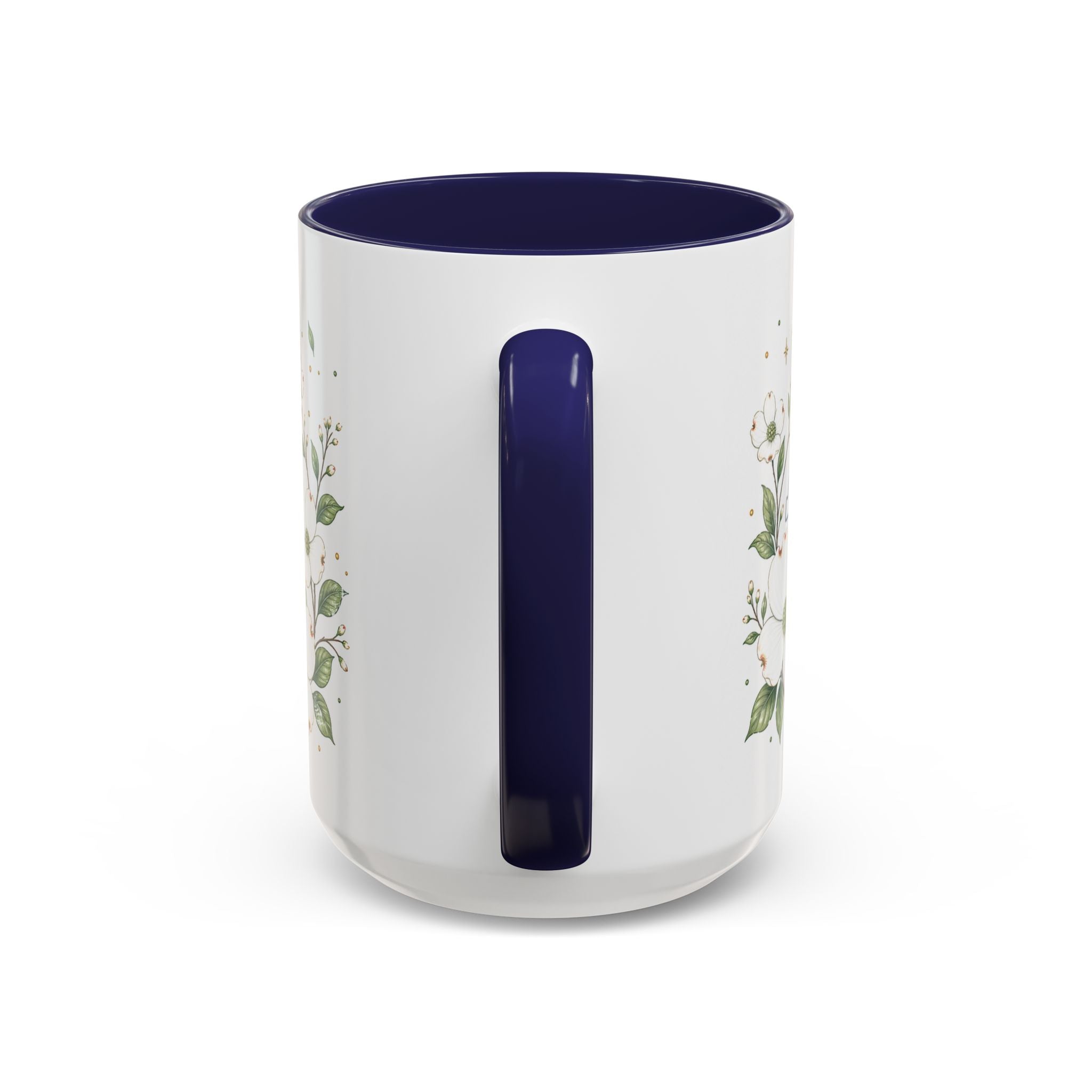 North Carolina State Map Mug | Moving Away, Homesick Gift | Botanical Accent Coffee Cup