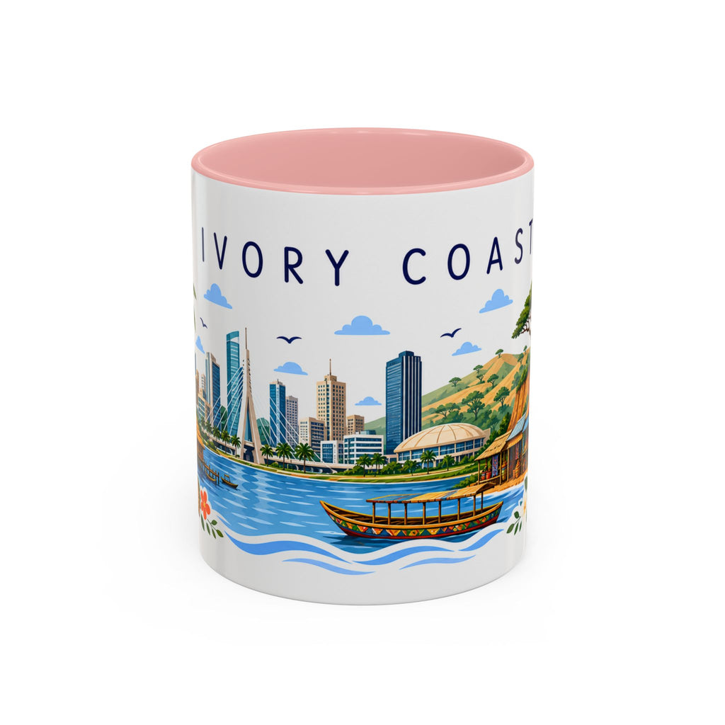 Ivory Coast Coffee Mug | Travel Souvenir Accent Mug | Place Gift Ceramic Cup 11oz 15oz