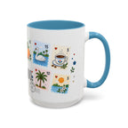 Orlando Coffee Mug | Postage Stamp Collage Mug | Travel Souvenir Accent Cup 11oz 15oz