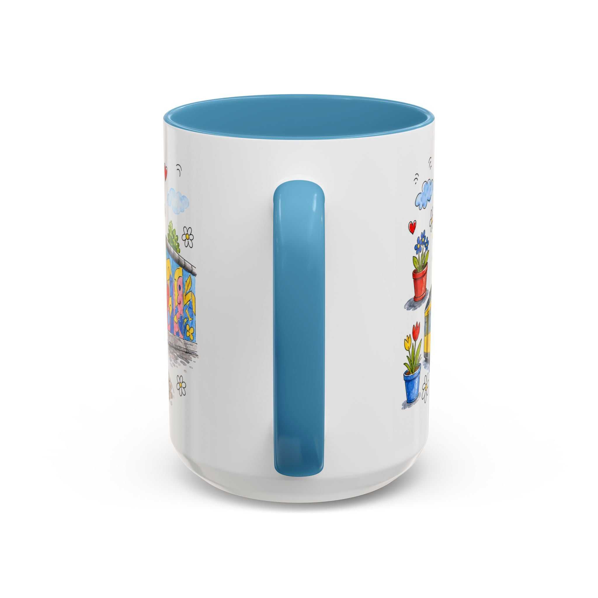 Berlin Travel Mug | European City Souvenir Accent Coffee Mug | 11oz 15oz Ceramic Cup