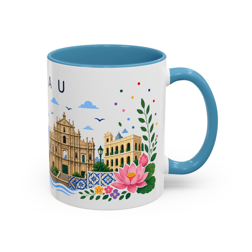 Macau Coffee Mug | Travel Souvenir Accent Mug | Place Gift Ceramic Cup 11oz 15oz