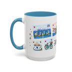 Vancouver Coffee Mug | Postage Stamp Collage Mug | Travel Souvenir Accent Cup 11oz 15oz