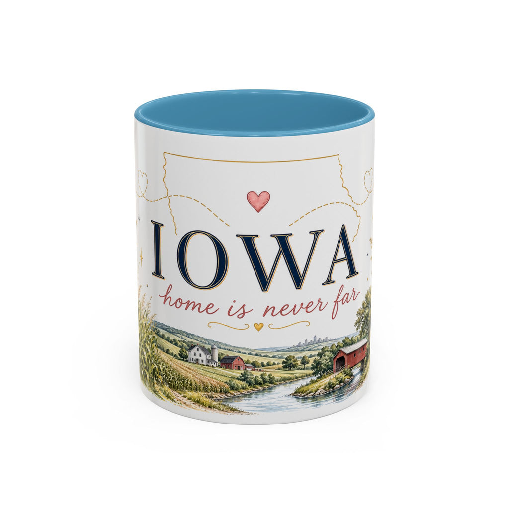 Iowa State Mug | Home is Never Far Accent Mug (11oz or 15oz)