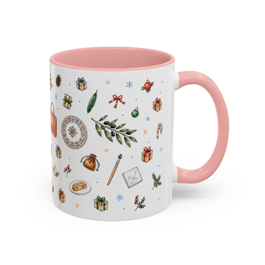 Florence Christmas Mug | Watercolor City Souvenir | Ceramic Coffee Cup (11oz 15oz)