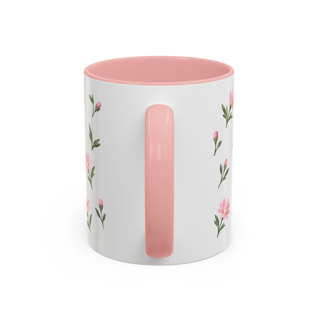 Montana Bitterroot Mug, State Flower Floral Coffee Cup, 11oz Botanical Gift