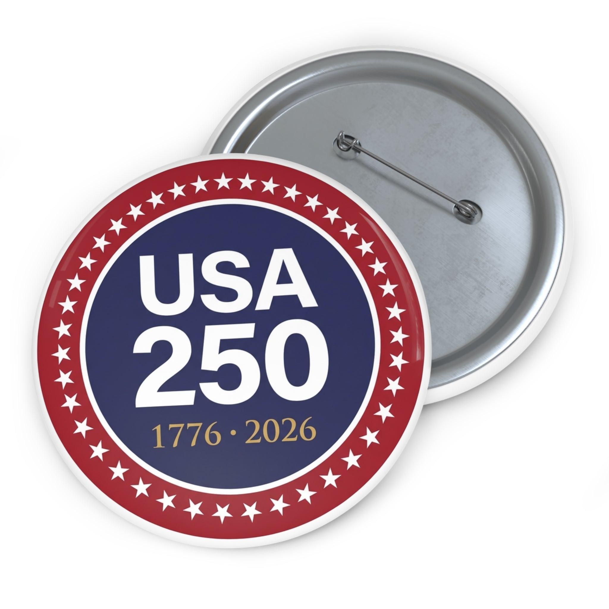 USA 250 Pin Button | 250th Anniversary Commemorative Badge | Patriotic America 1776-2026 Lapel Pin | Fourth of July Gift