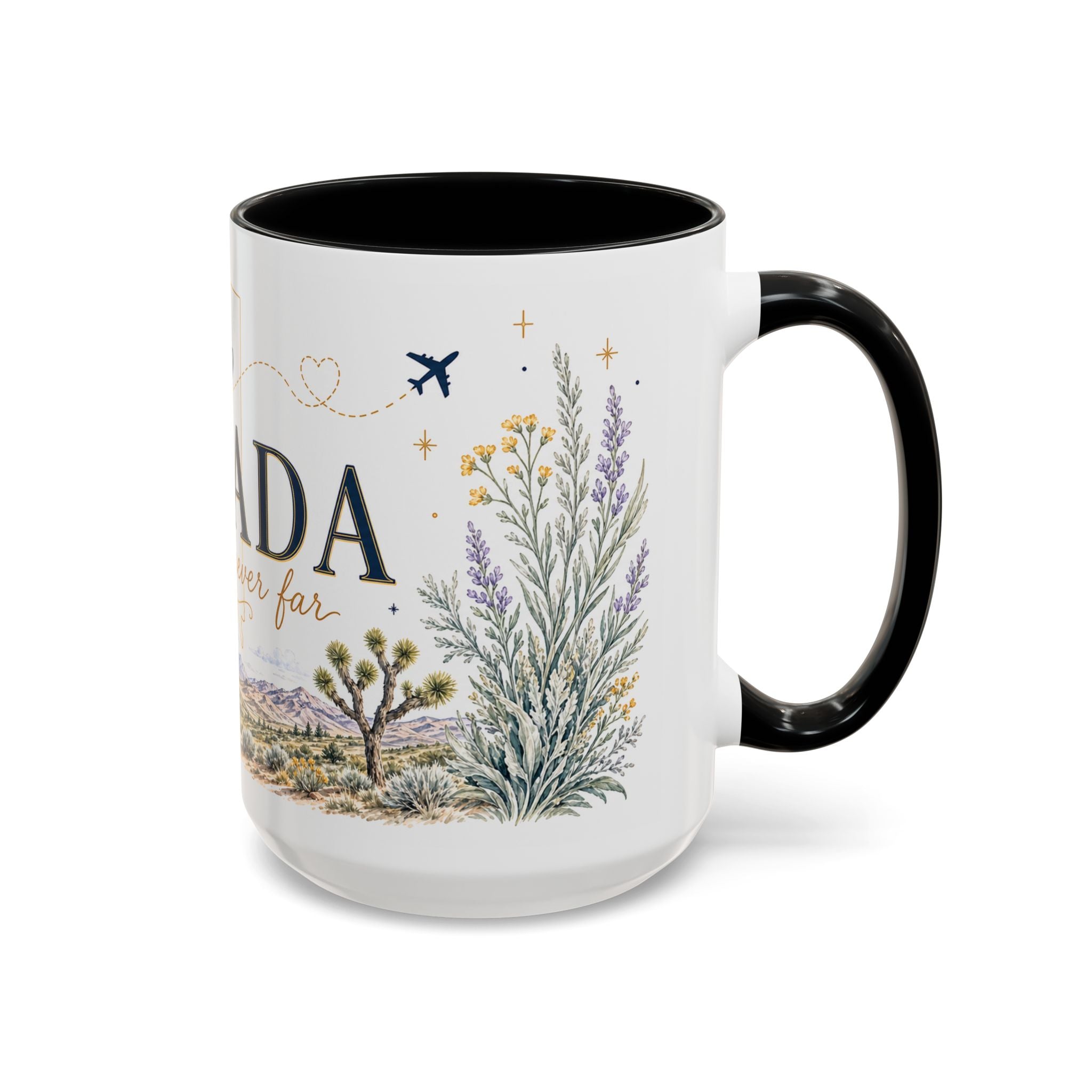 Nevada Home State Mug | Moving Away, Long Distance Friendship Gift | 11oz 15oz Accent Mug