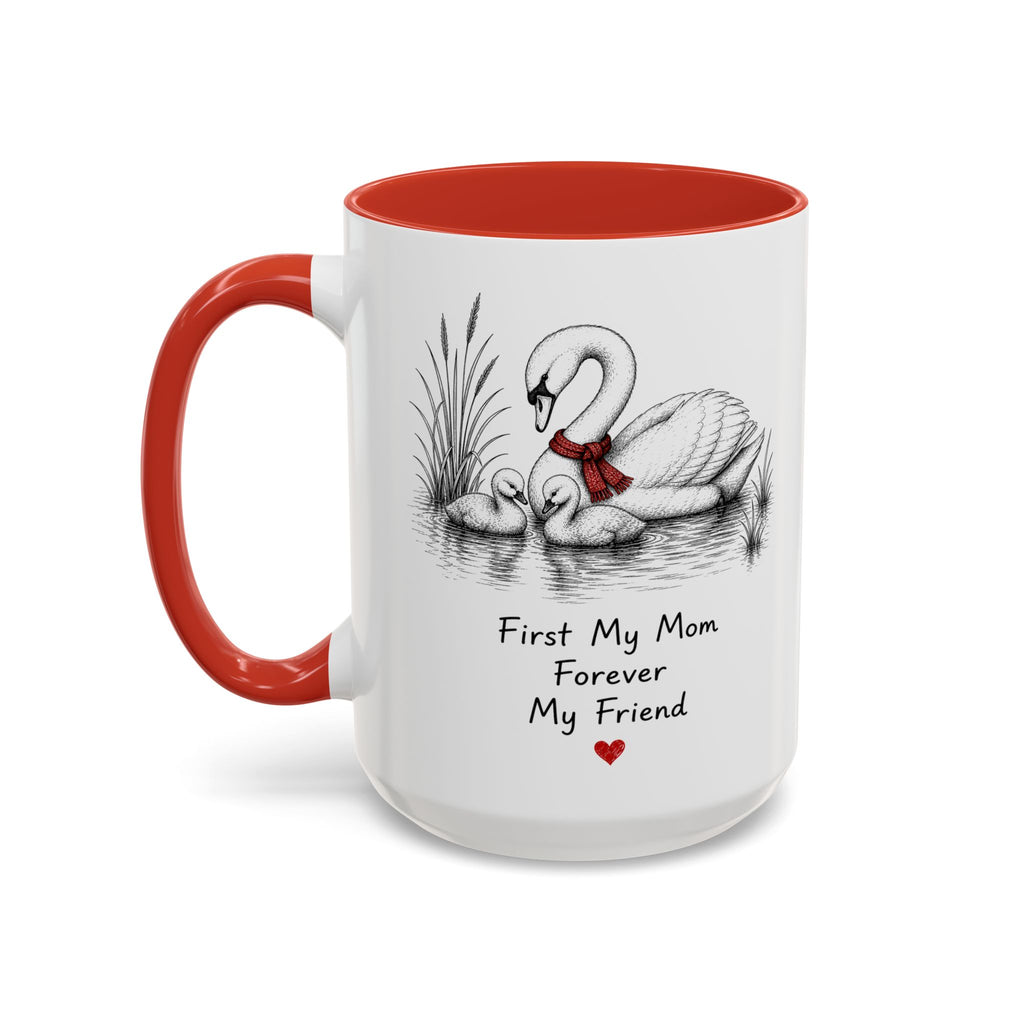Swan Mom Coffee Mug | Forever My Friend | Mother's Day Gift