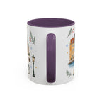 Copenhagen Christmas Mug | Watercolor Travel Souvenir | Holiday Gift | Accent Ceramic Coffee Cup 11oz 15oz