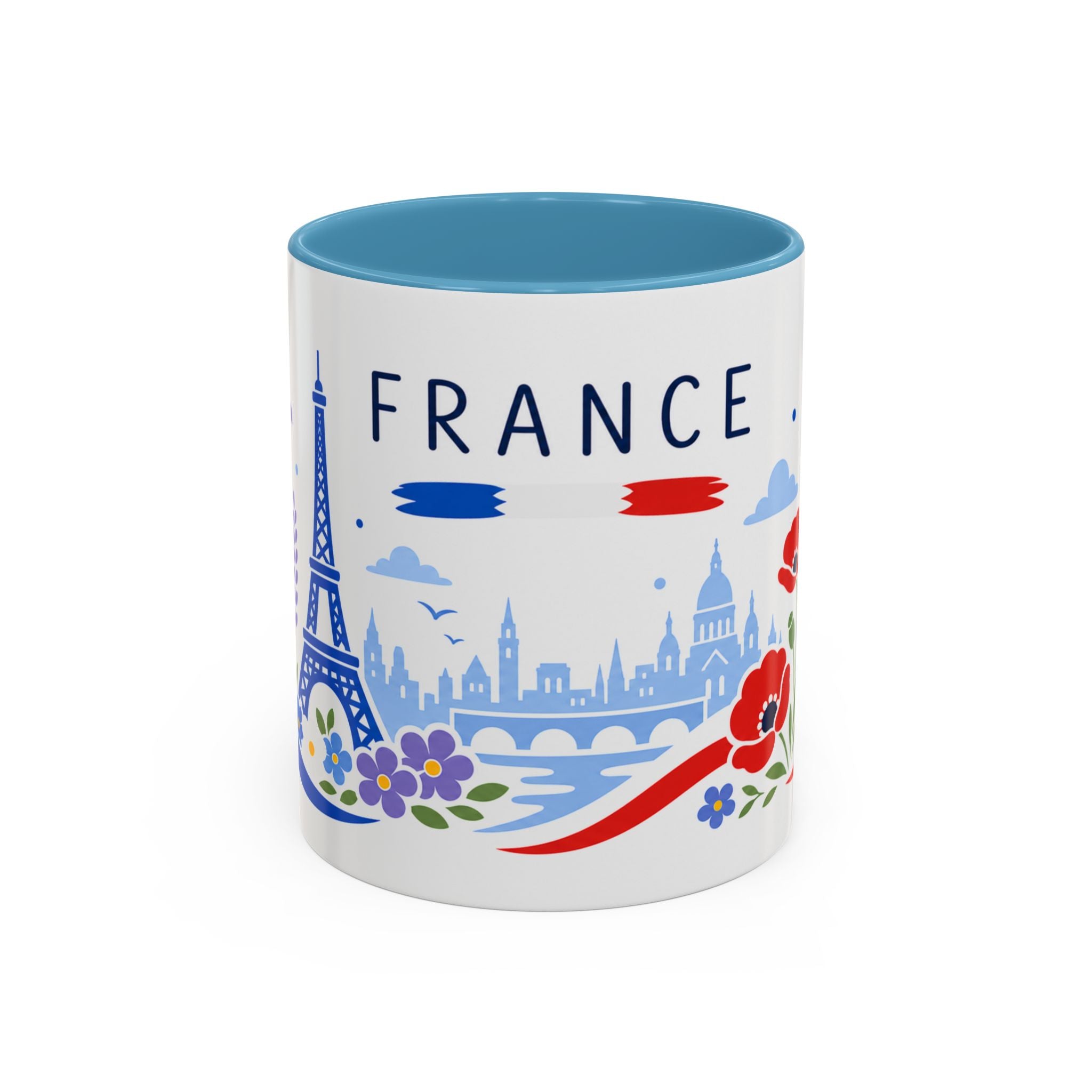 France Coffee Mug | Travel Souvenir Accent Mug | Country Gift Ceramic Cup 11oz 15oz