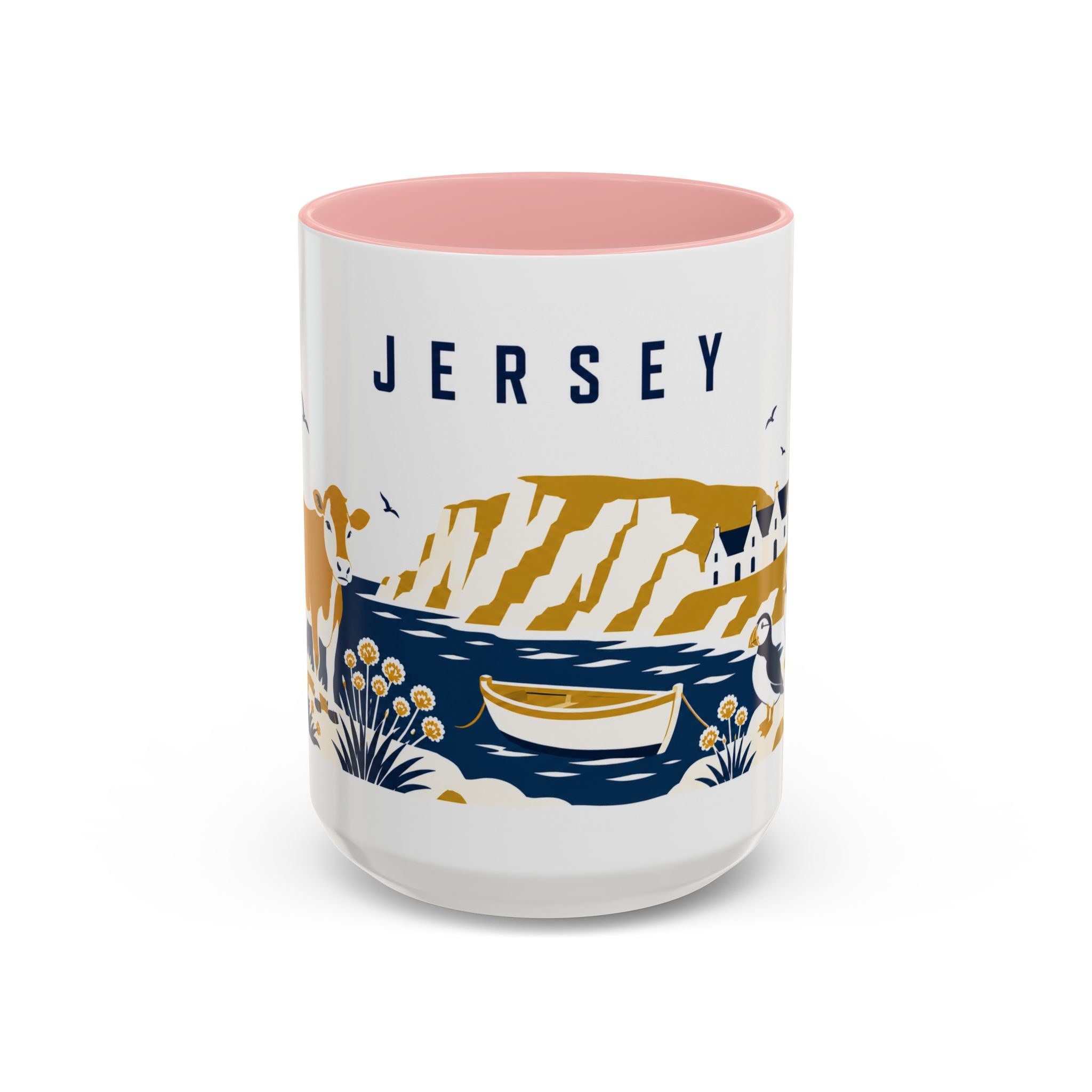 Jersey Coffee Mug | Travel Souvenir Accent Mug | Country Gift Ceramic Cup 11oz 15oz