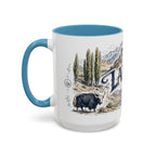 Ladakh Mug, India Travel Souvenir, Bucket List Gift, Accent Ceramic Coffee Mug 11oz 15oz