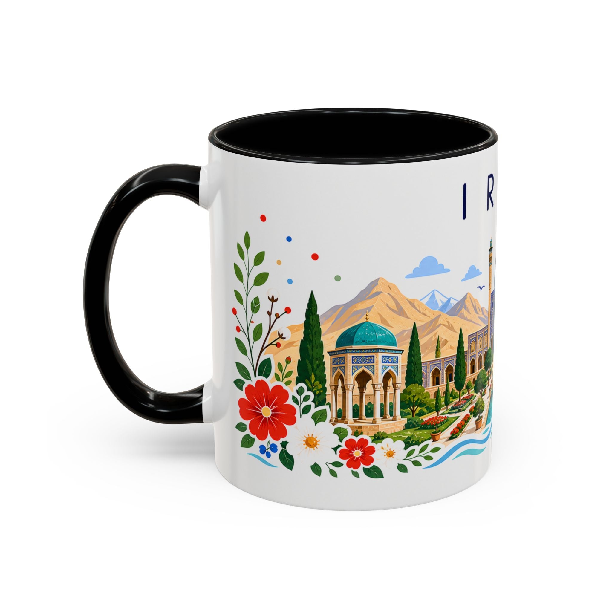 Iran Coffee Mug | Travel Souvenir Accent Mug | Place Gift Ceramic Cup 11oz 15oz