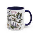 Mount Rainier Coffee Mug | National Park Hiking Washington Gift | Accent Color Ceramic 11oz 15oz