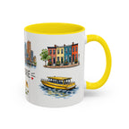 Baltimore Illustrated Travel Mug | City Souvenir Accent Coffee Mug | 11oz 15oz Ceramic Cup