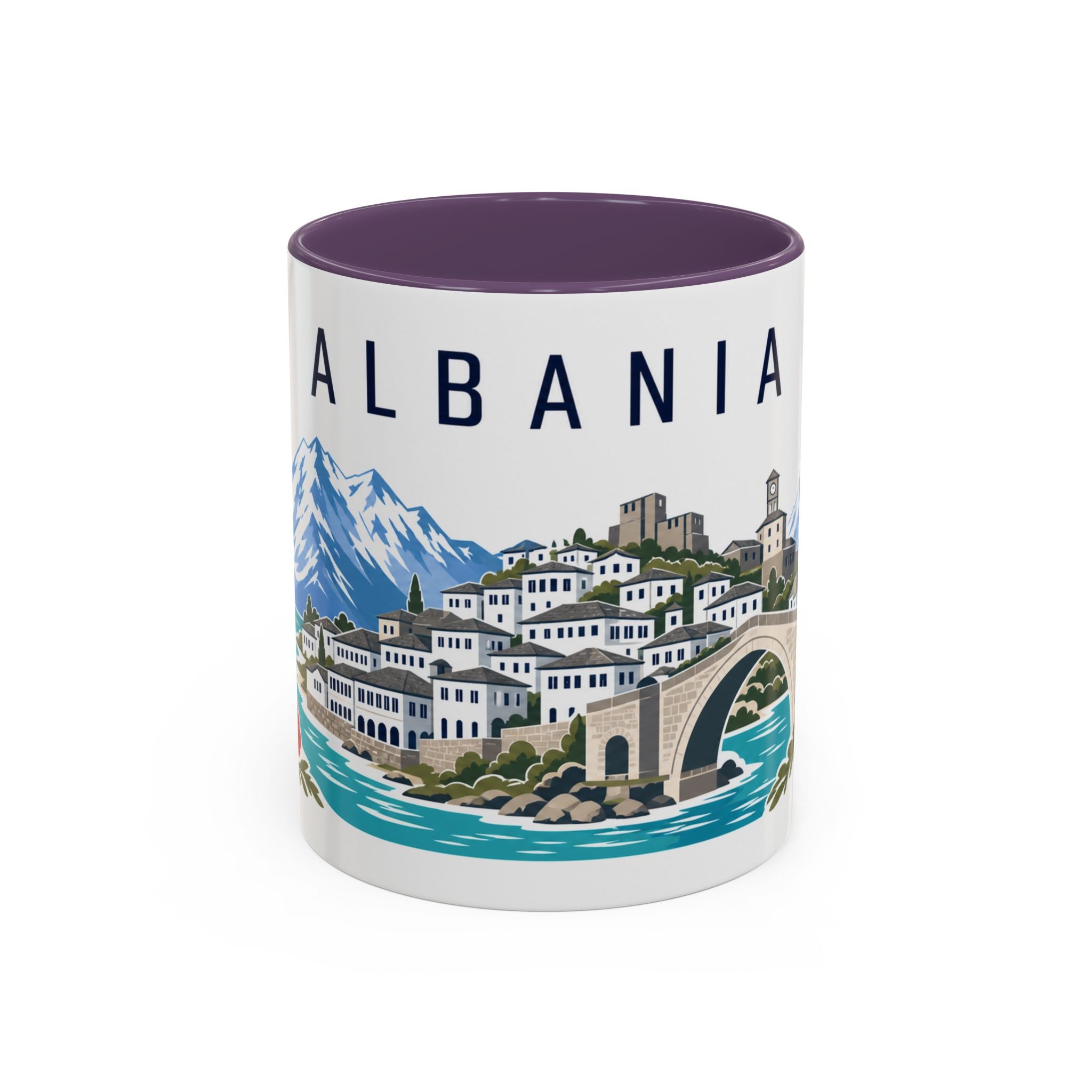 Albania Coffee Mug | Travel Souvenir Accent Mug | Country Gift Ceramic Cup 11oz 15oz