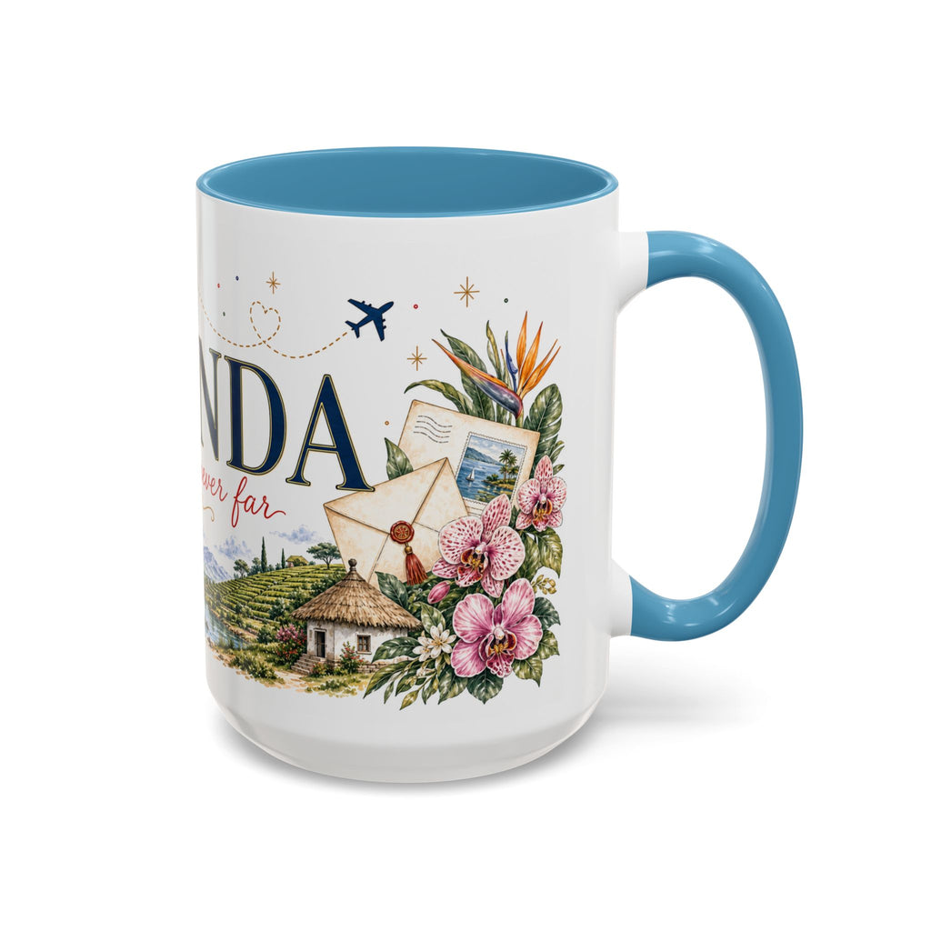 Uganda Home Country Mug | Moving Away Gift | Long Distance Friendship | 11 oz 15 oz Accent Mug
