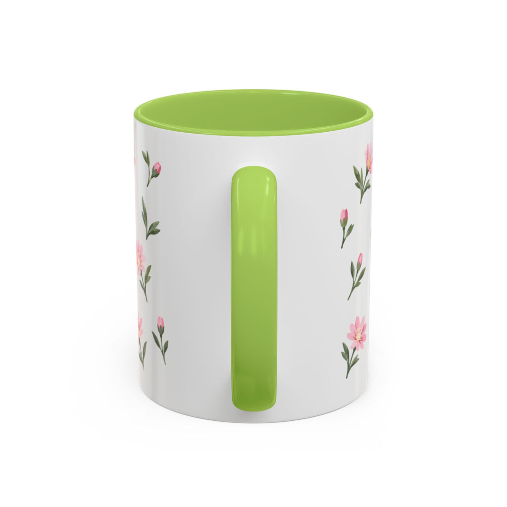Montana Bitterroot Mug, State Flower Floral Coffee Cup, 11oz Botanical Gift