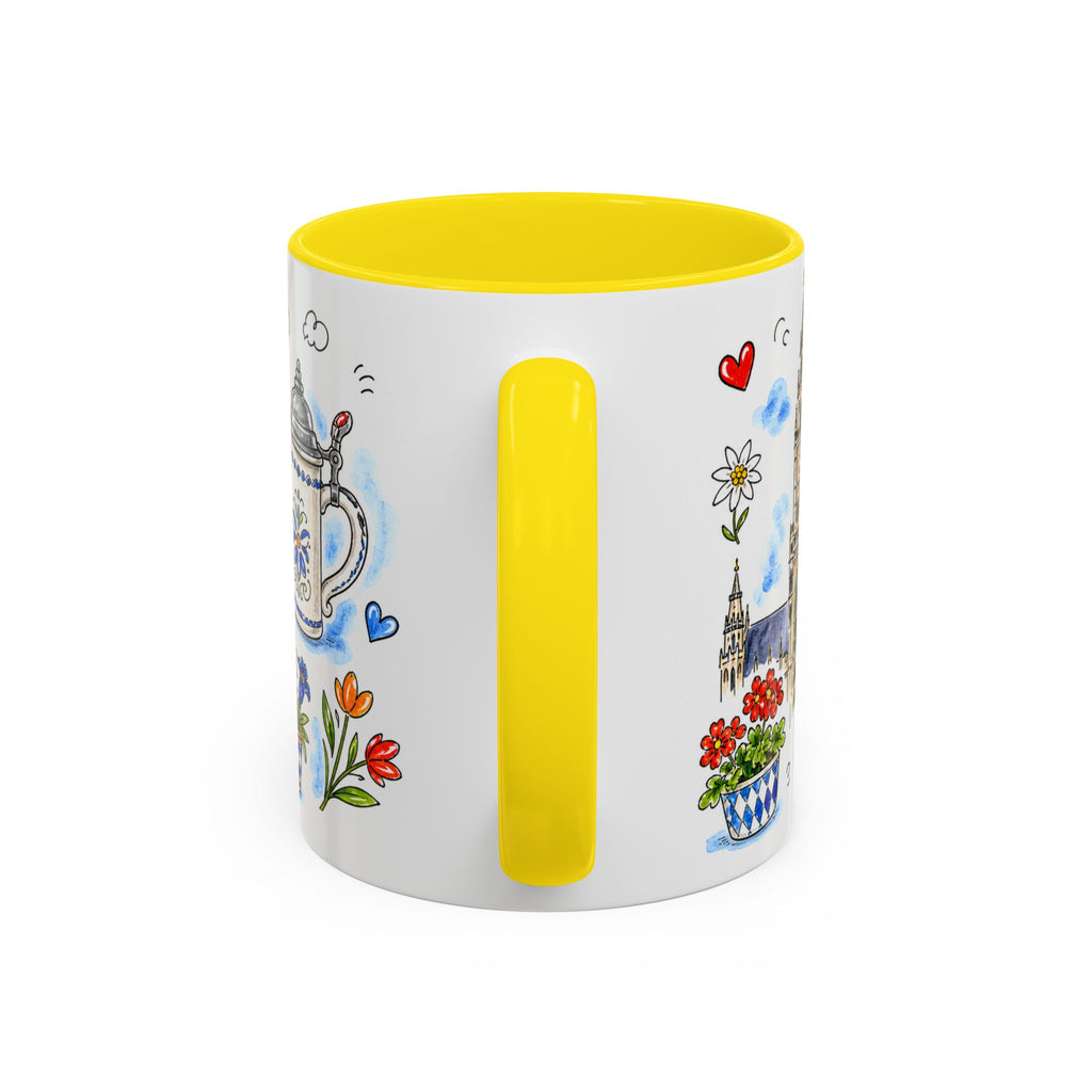 Munich Travel Mug | European City Souvenir Accent Coffee Mug | 11oz 15oz Ceramic Cup
