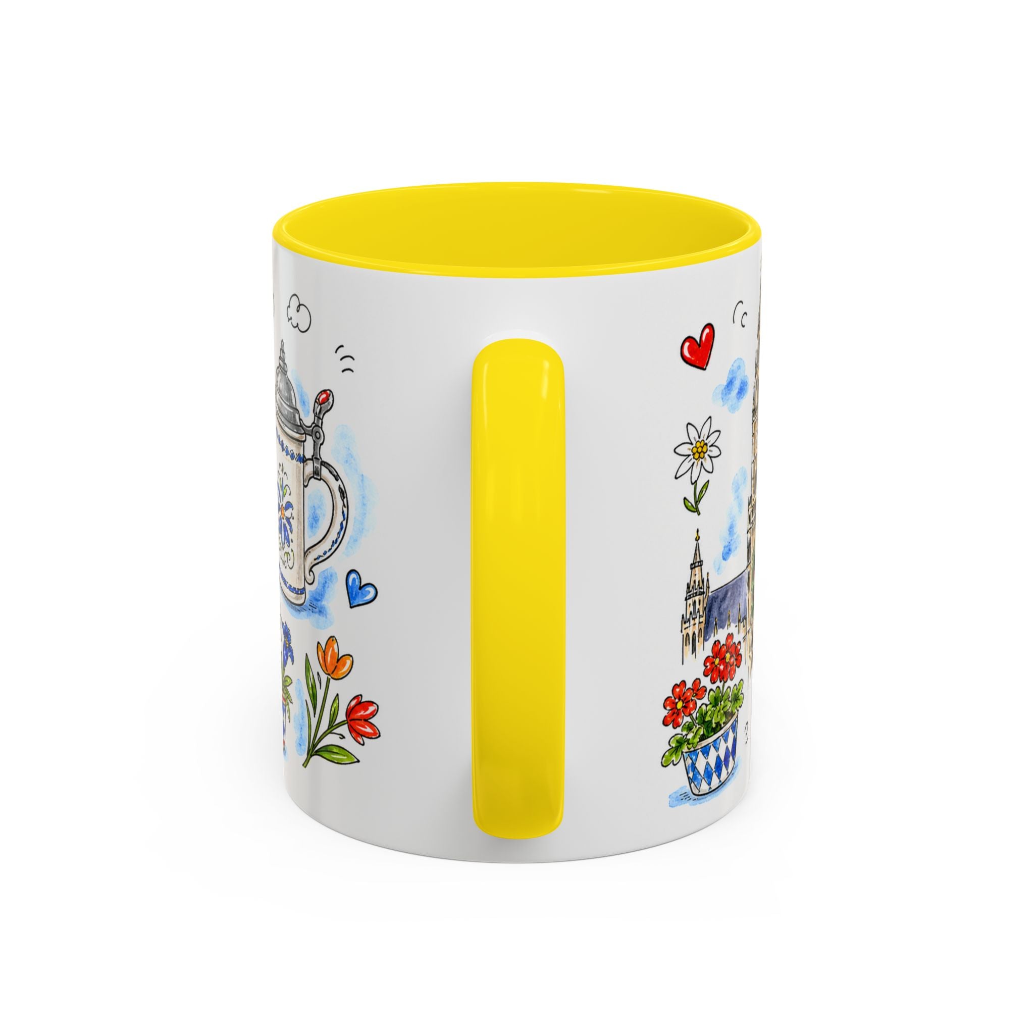Munich Travel Mug | European City Souvenir Accent Coffee Mug | 11oz 15oz Ceramic Cup
