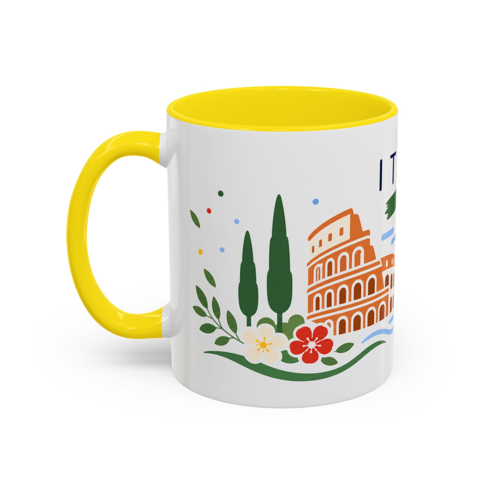Italy Coffee Mug | Travel Souvenir Accent Mug | Country Gift Ceramic Cup 11oz 15oz