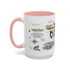 Kobuk Valley National Park Coffee Mug | Alaska Arctic Sand Dunes Gift | Accent Color Ceramic 11oz 15oz