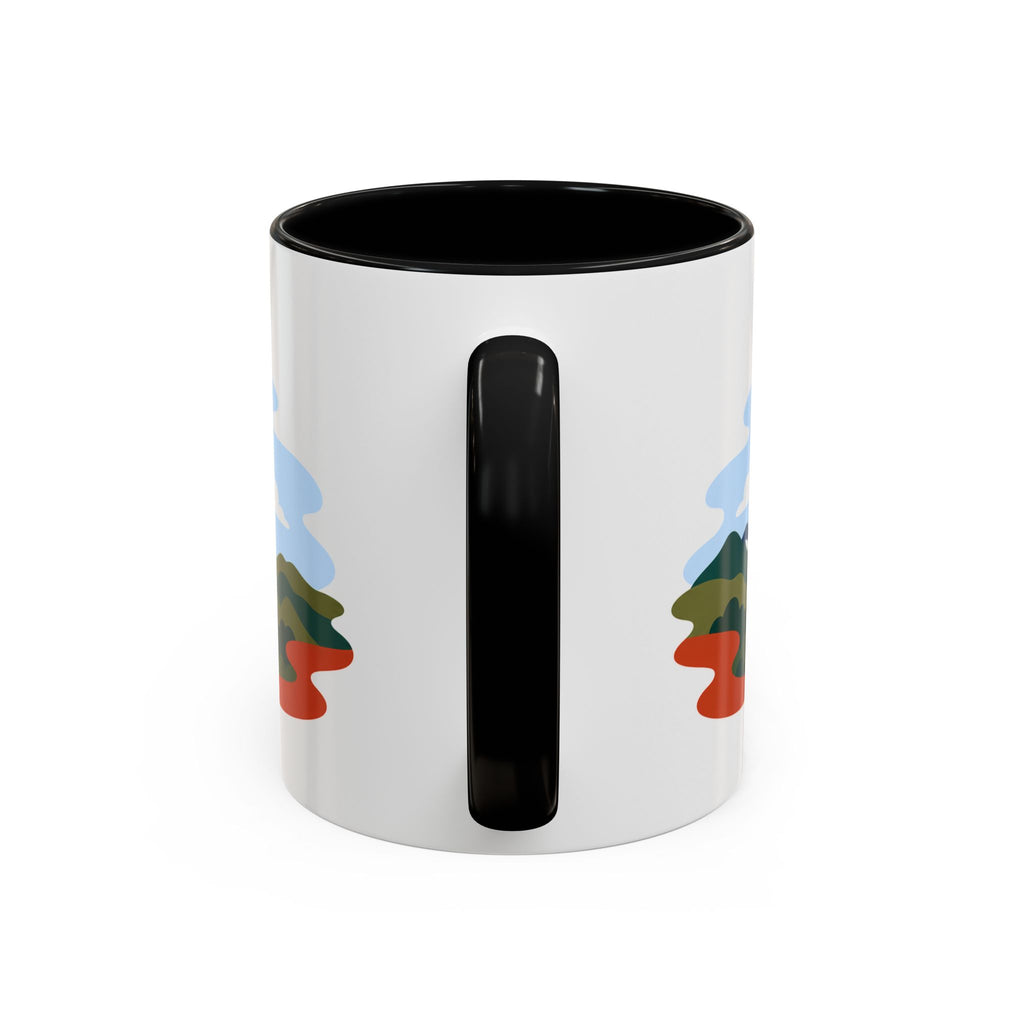 Torres del Paine Coffee Mug | Travel Destination Souvenir Gift | Accent Color Ceramic 11oz 15oz
