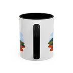 Torres del Paine Coffee Mug | Travel Destination Souvenir Gift | Accent Color Ceramic 11oz 15oz