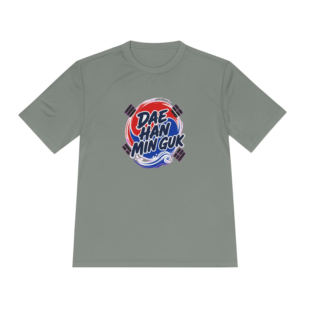 South Korea Dae Han Min Guk Soccer Fan T-Shirt, Moisture Wicking Sport Tee