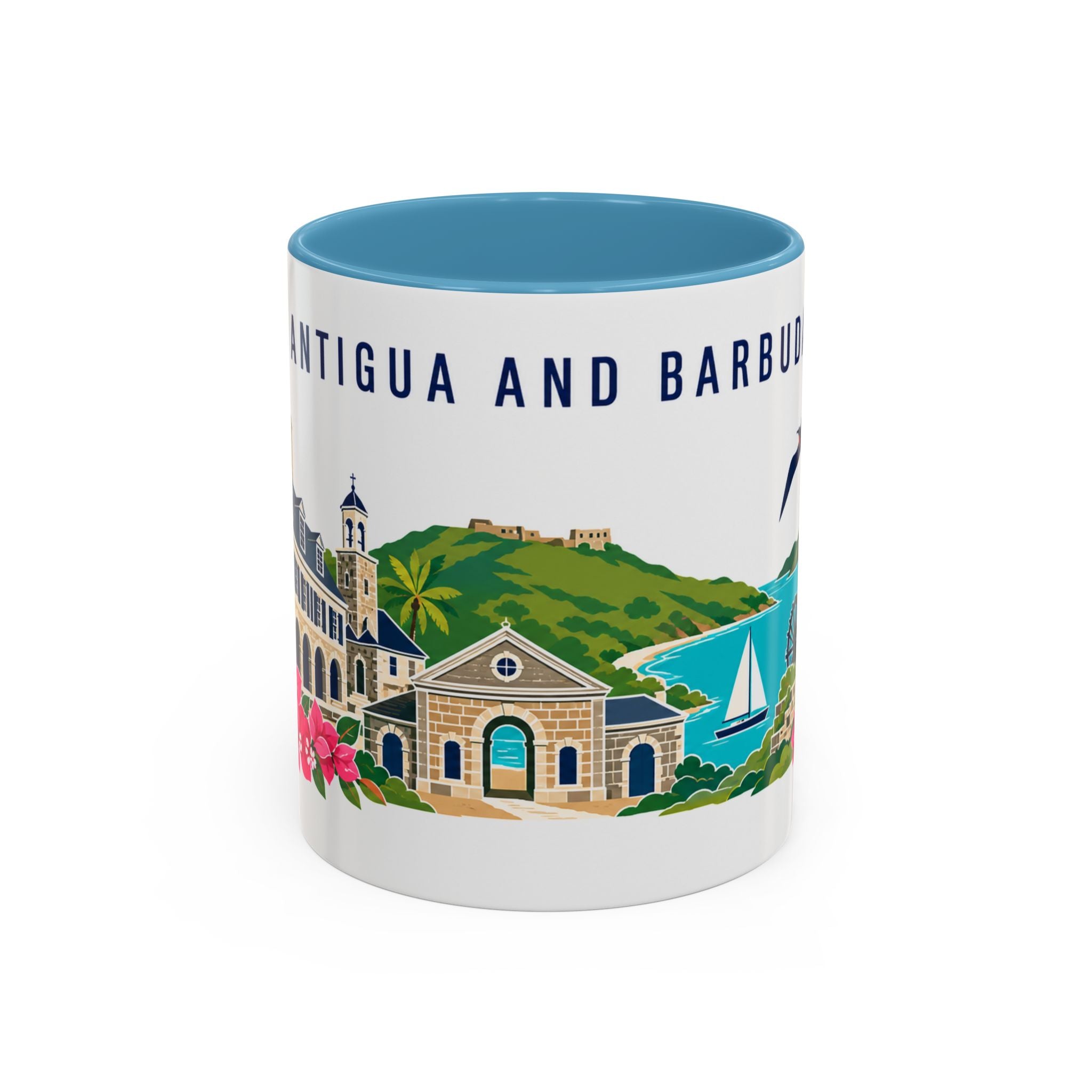 Antigua and Barbuda Coffee Mug | Travel Souvenir Accent Mug | Country Gift Ceramic Cup 11oz 15oz