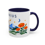 Sagittarius Zodiac Coffee Mug | Bow and Arrow Design | Astrology Birthday Gift | 11 oz 15 oz Ceramic Accent Mug