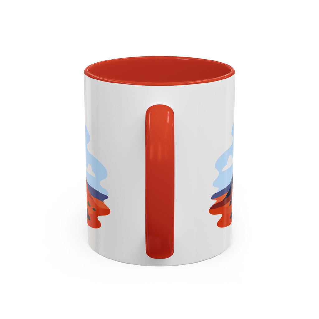 Monument Valley Coffee Mug | Travel Destination Souvenir Gift | Accent Color Ceramic 11oz 15oz