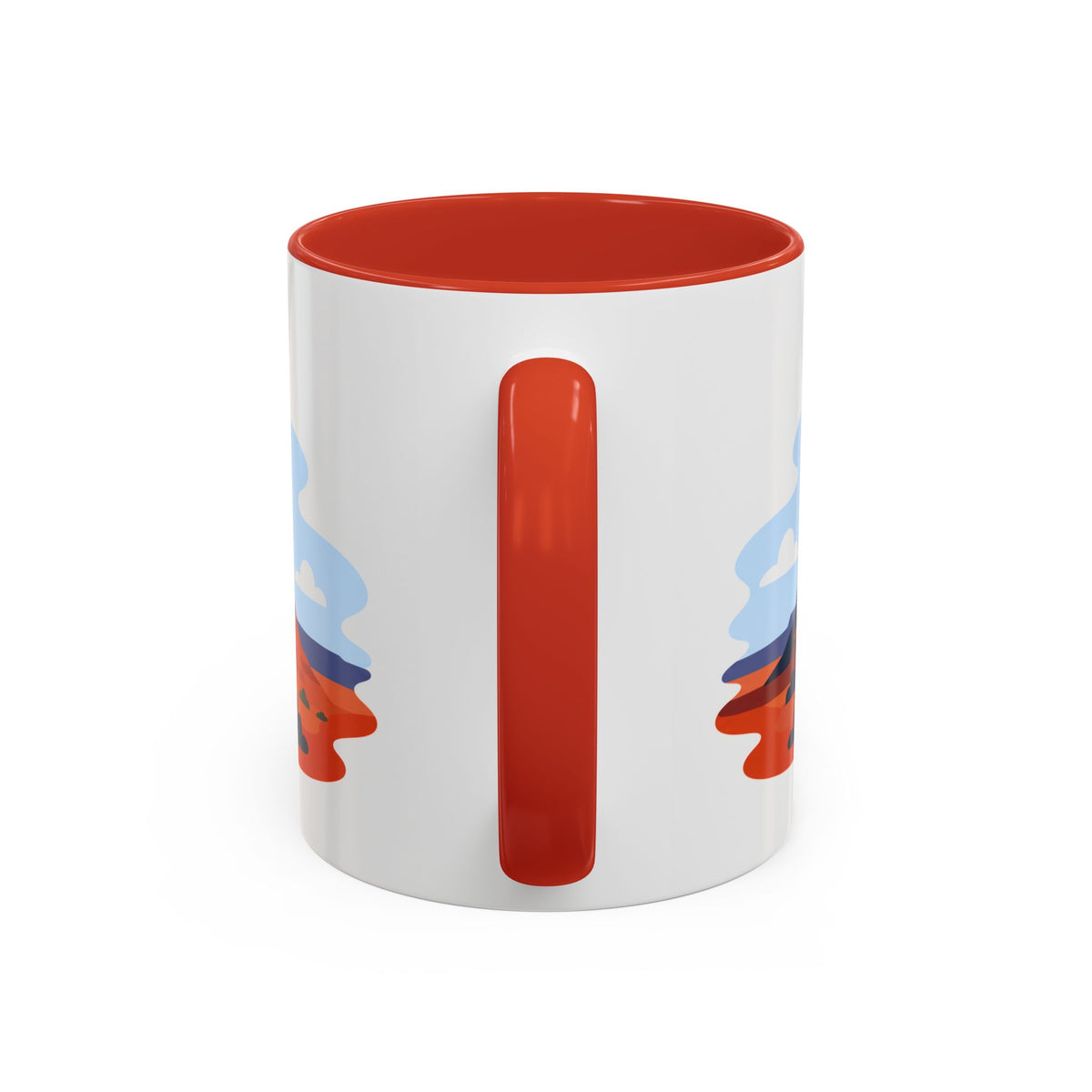 Monument Valley Coffee Mug | Travel Destination Souvenir Gift | Accent Color Ceramic 11oz 15oz