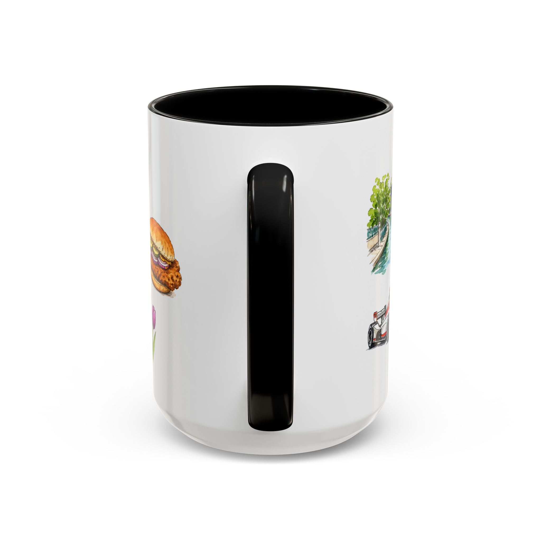 Indianapolis Illustrated Travel Mug | City Souvenir Accent Coffee Mug | 11oz 15oz Ceramic Cup