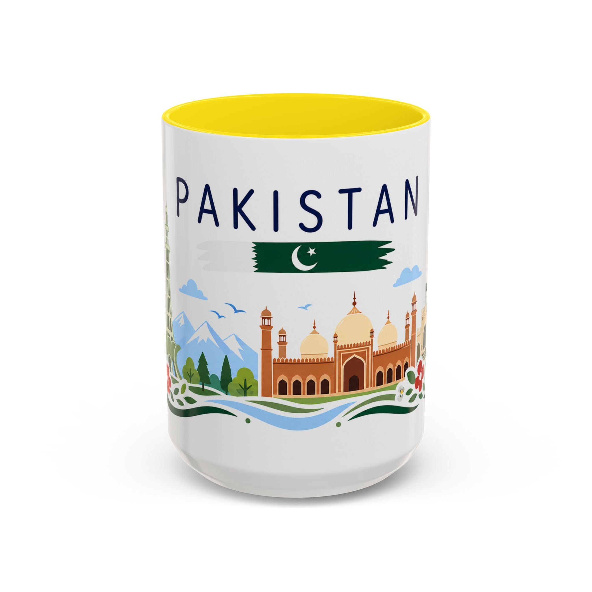 Pakistan Coffee Mug | Travel Souvenir Accent Mug | Country Gift Ceramic Cup 11oz 15oz