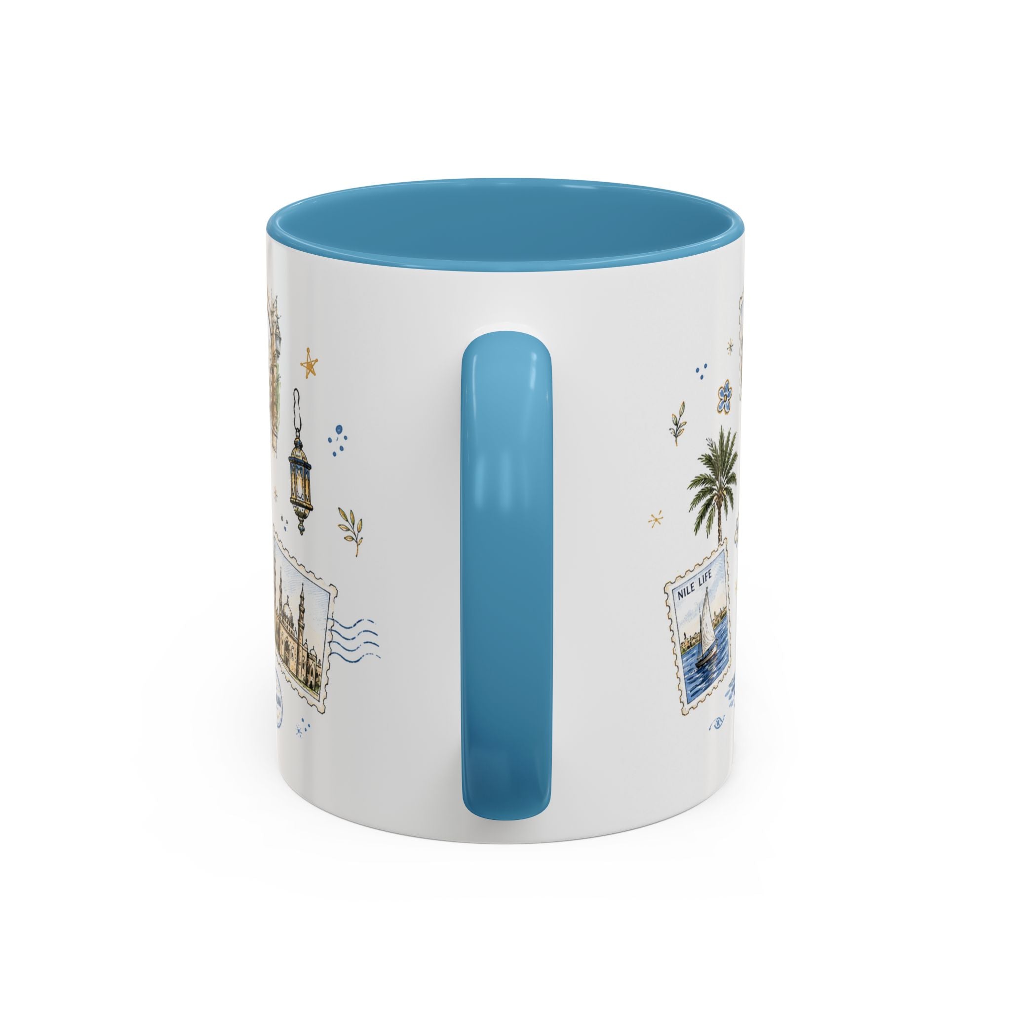 Cairo Coffee Mug | Egypt Souvenir Travel Gift | Accent Color Ceramic 11oz 15oz