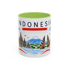 Indonesia Coffee Mug | Travel Souvenir Accent Mug | Country Gift Ceramic Cup 11oz 15oz