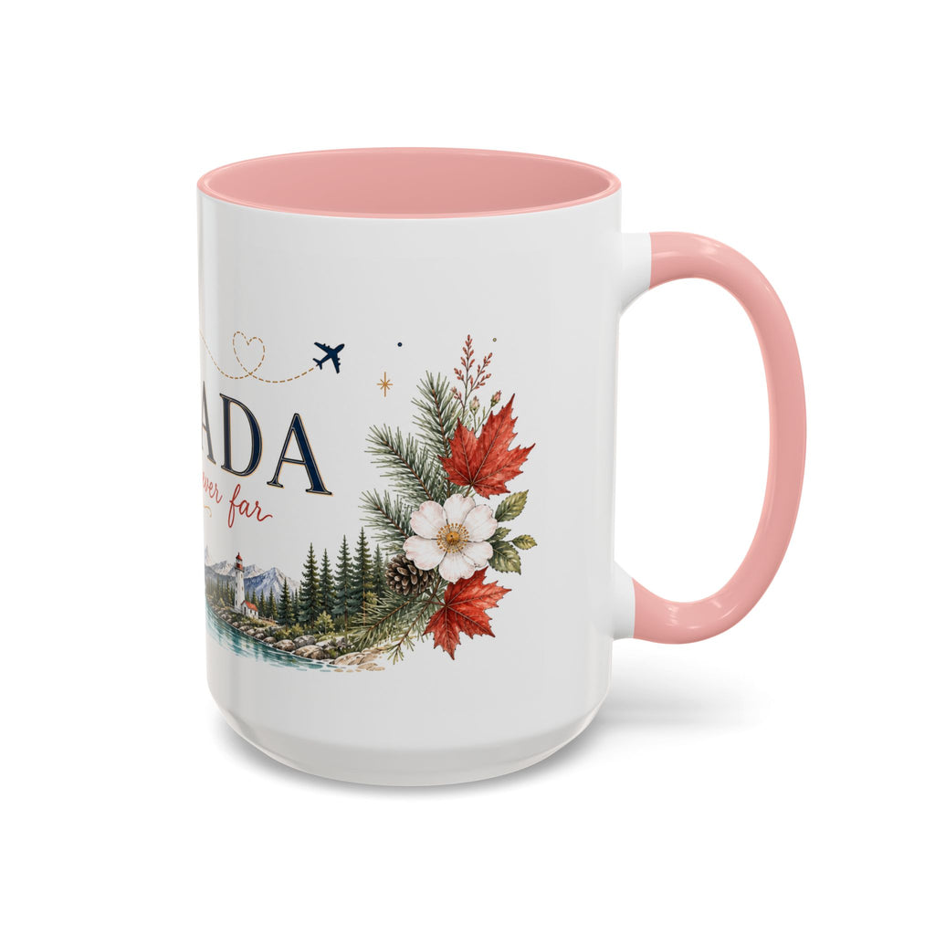 Canada Home Country Mug | Moving Away Gift | Long Distance Friendship | 11 oz 15 oz Accent Mug