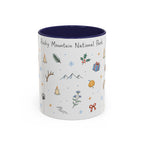 Rocky Mountain National Park Christmas Mug | Watercolor Travel Souvenir | Holiday Gift | Accent Ceramic Coffee Cup 11oz 15oz