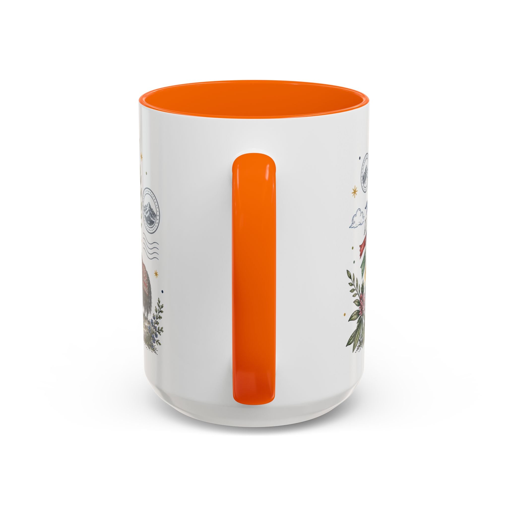 Himalaya Coffee Mug | Travel Destination Souvenir Gift | Accent Color Ceramic 11oz 15oz
