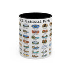 63 National Parks Mug | U.S. Parks Coffee Cup | Park Bucket List Gift | Road Trip Hiking Camping Souvenir