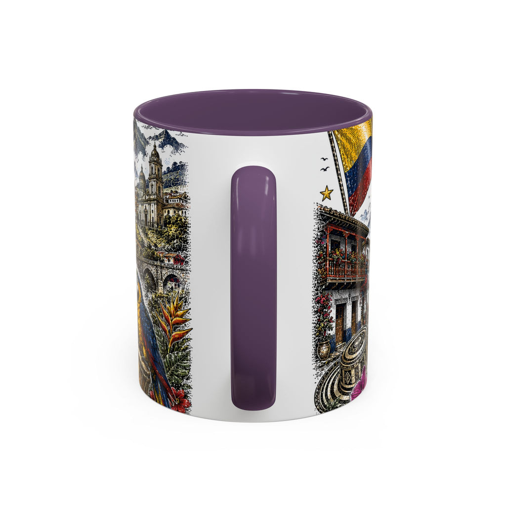 Colombia Soccer Coffee Mug | World Cup Fan Gift | Accent Color Ceramic 11oz 15oz Match Day Cup