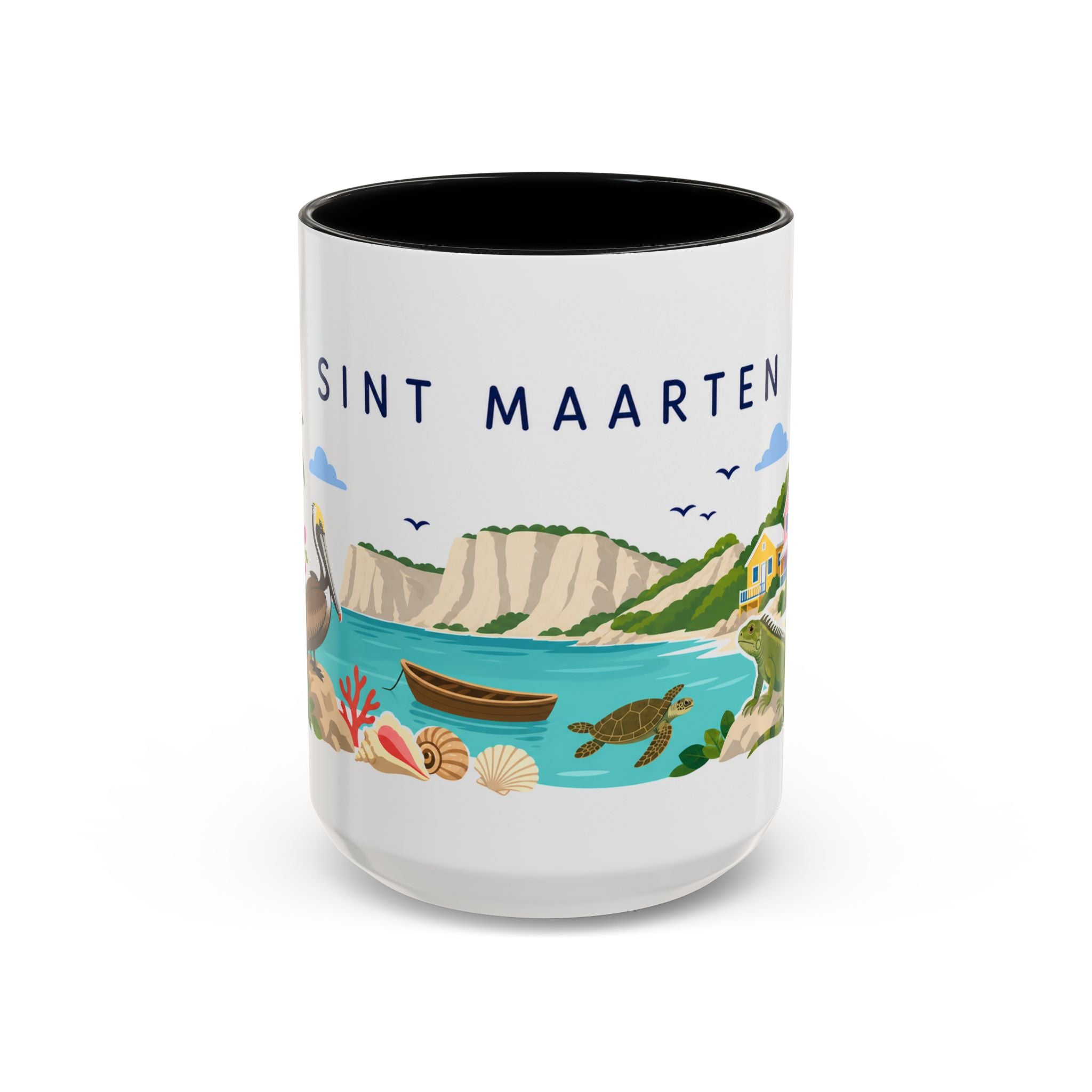 Sint Maarten Coffee Mug | Travel Souvenir Accent Mug | Country Gift Ceramic Cup 11oz 15oz