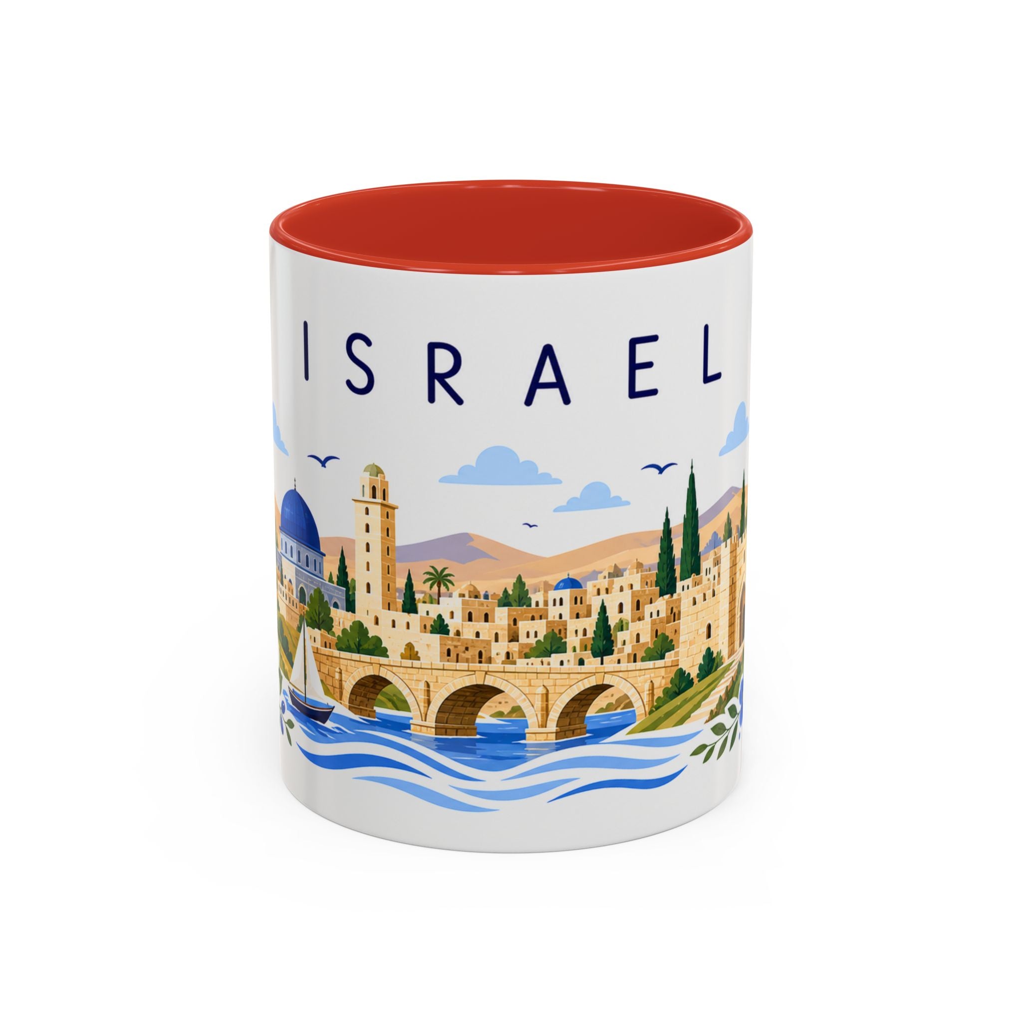 Israel Coffee Mug | Travel Souvenir Accent Mug | Place Gift Ceramic Cup 11oz 15oz