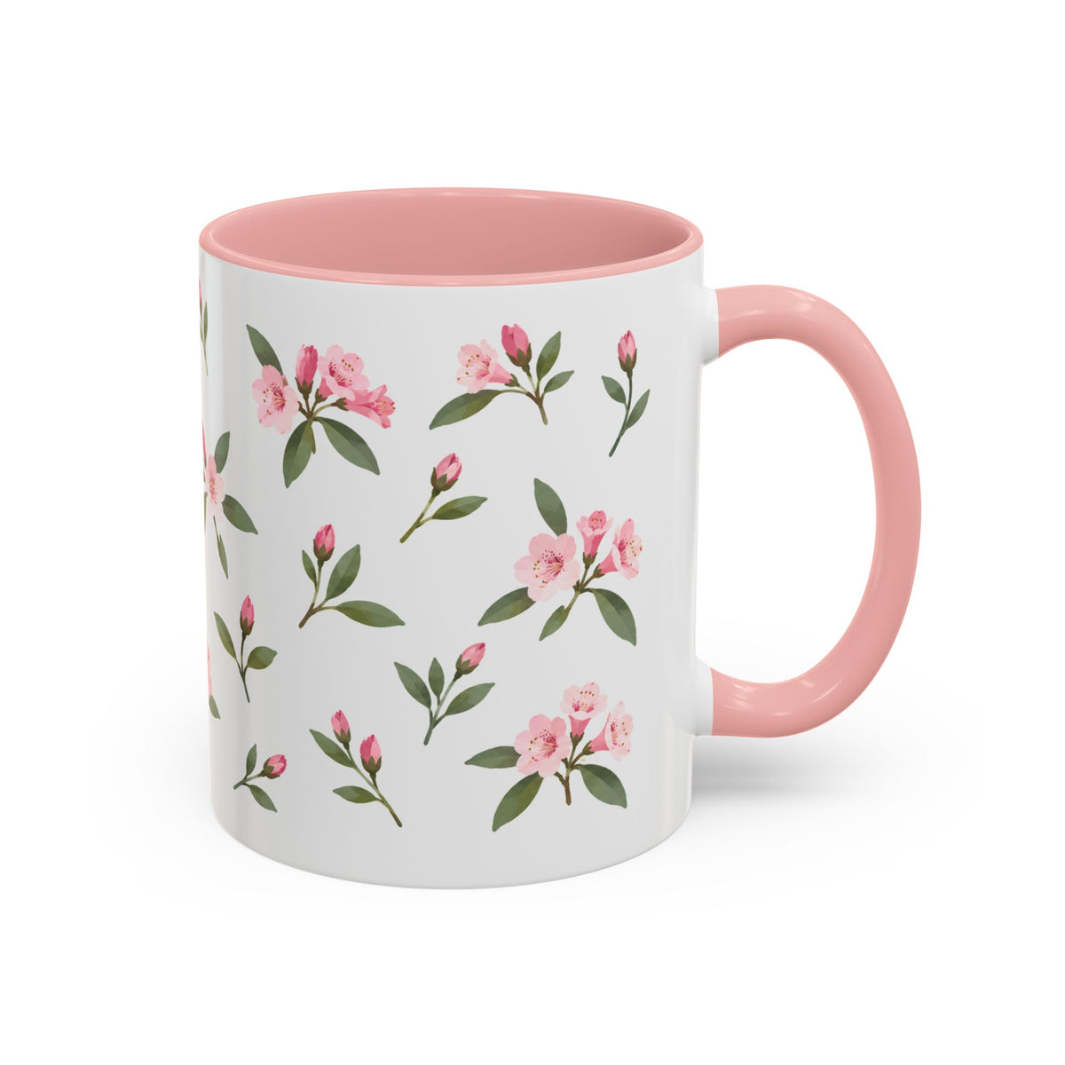 Washington Coast rhododendron Mug, State Flower Floral Coffee Cup, 11oz Botanical Gift