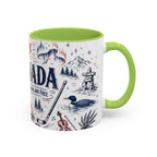 O Canada True North Coffee Mug | Canadian Pride Gift | Accent Color Ceramic 11oz 15oz