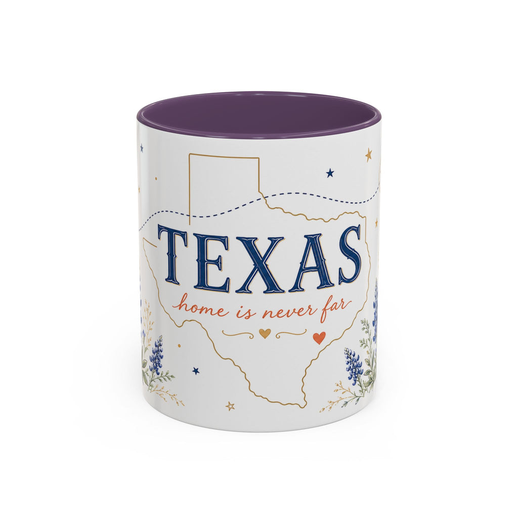 Texas State Map Mug | Bluebonnet Botanical Design, Home Reminder Coffee Cup